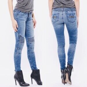 Robin's Jean Skinny Motorcycle Jeans 24